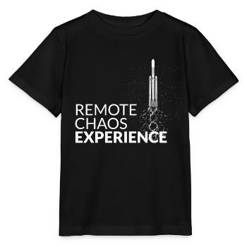 expérience de chaos à distance - CCC Congress Hacker RC3 - T-shirt bio MINI CREATOR Stanley/Stella Enfant - noir - Devant - Mikhail (115cm)