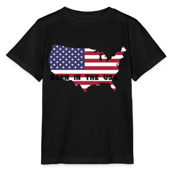 Né aux États-Unis - T-shirt bio MINI CREATOR Stanley/Stella Enfant - noir - Devant - Mikhail (115cm)
