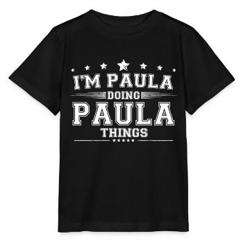 Paula - Stanley/Stella Kinder T-Shirt MINI CREATOR  - Schwarz - Vorne - Mikhail (115cm)