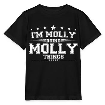 Molly - Stanley/Stella Kinder T-Shirt MINI CREATOR  - Schwarz - Vorne - Mikhail (115cm)