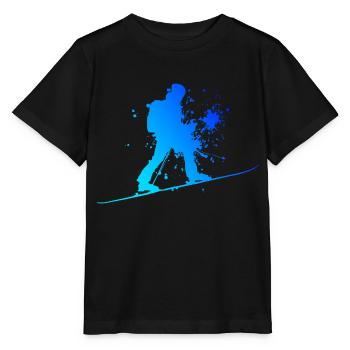 Damen Ski Mountaineering Ski Tour Ski Ski Touring - Stanley/Stella Kinder T-Shirt MINI CREATOR  - Schwarz - Vorne - Mikhail (115cm)
