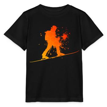 Ski Tour Ski Men Ski Touring Women Skiing Tour - Stanley/Stella MINI CREATOR Kids’ T-Shirt - black - Front - Mikhail (115cm)