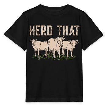 Stove That Farm Animal Cattle Farmer - Stanley/Stella MINI CREATOR Kids’ T-Shirt - black - Front - Mikhail (115cm)
