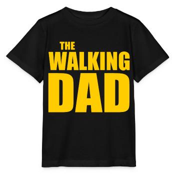 The walking dad - T-shirt bio MINI CREATOR Stanley/Stella Enfant - noir - Devant - Mikhail (115cm)