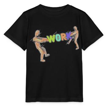 Work Work Worker Worker Occupation - Stanley/Stella MINI CREATOR Kids’ T-Shirt - black - Front - Mikhail (115cm)