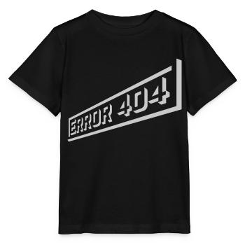 Netzwerk verloren Error 404 - Stanley/Stella Kinder T-Shirt MINI CREATOR  - Schwarz - Vorne - Mikhail (115cm)