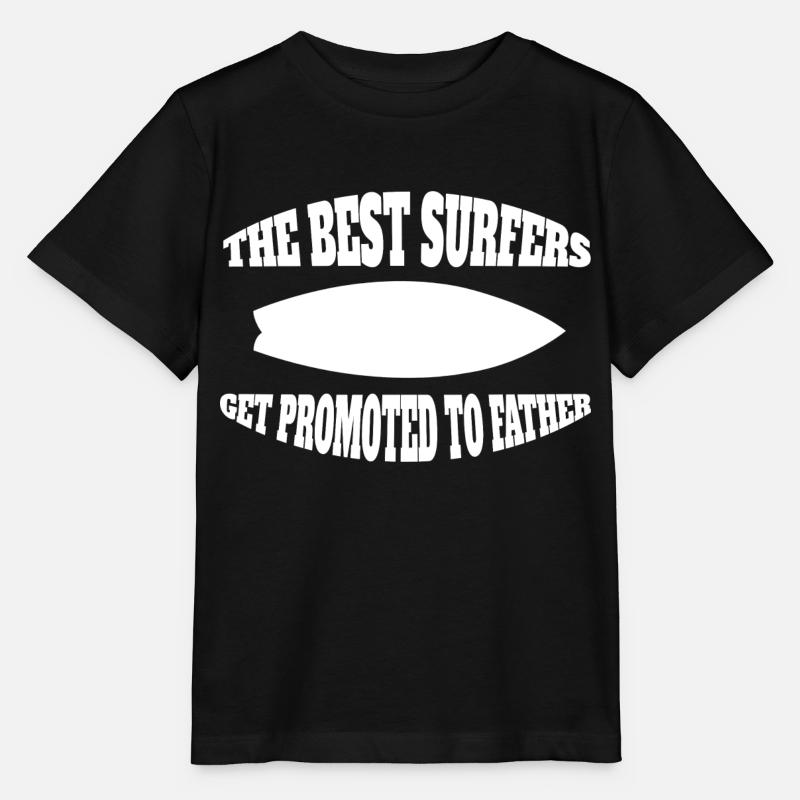Surfer Dad Surflehrer Vater surfen Surfbrett - Stanley/Stella Kinder T-Shirt MINI CREATOR  - Schwarz