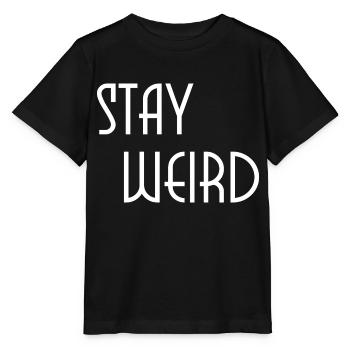 rester bizarre - T-shirt bio MINI CREATOR Stanley/Stella Enfant - noir - Devant - Mikhail (115cm)