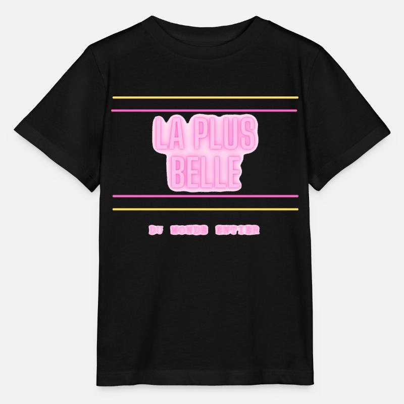 La plus belle - T-shirt bio MINI CREATOR Stanley/Stella Enfant - noir