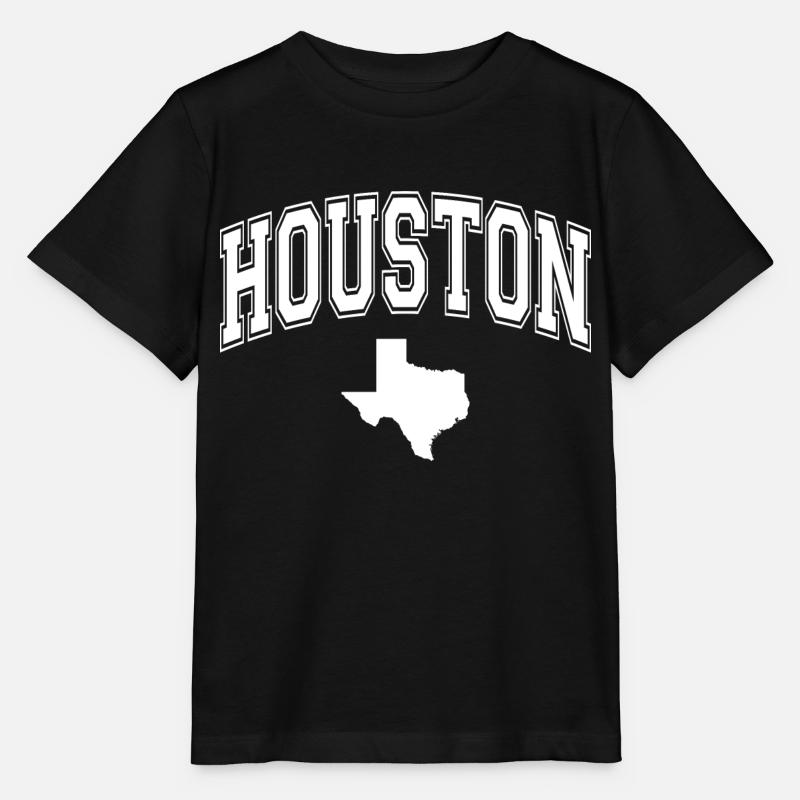 houston outline map - Stanley/Stella MINI CREATOR Kids’ T-Shirt - black
