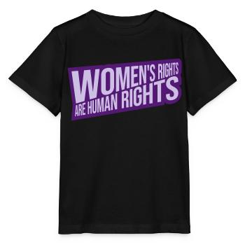 citation féministe sur les droits des femmes - T-shirt bio MINI CREATOR Stanley/Stella Enfant - noir - Devant - Mikhail (115cm)