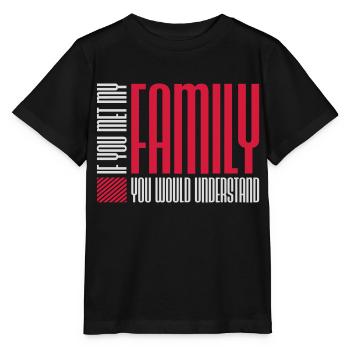 you would understand quote - Stanley/Stella MINI CREATOR Kids’ T-Shirt - black - Front - Mikhail (115cm)