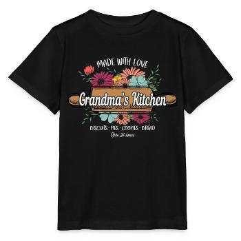 Boulangerie Baker Boulangerie Boulangerie Gâteau de confiserie - T-shirt bio MINI CREATOR Stanley/Stella Enfant - noir - Devant - Mikhail (115cm)