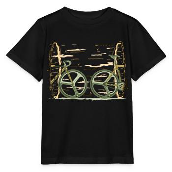 Portail de vélo trou noir - T-shirt bio MINI CREATOR Stanley/Stella Enfant - noir - Devant - Mikhail (115cm)