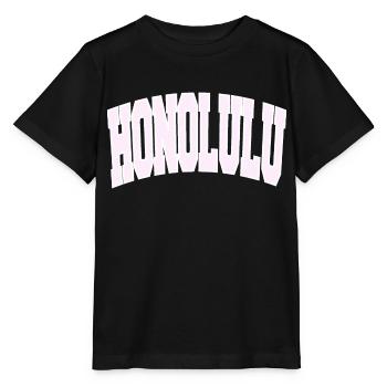 HONOLULU College - Stanley/Stella Kinder T-Shirt MINI CREATOR  - Schwarz - Vorne - Mikhail (115cm)