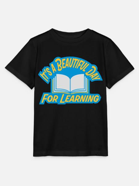 beautiful day for learning - Stanley/Stella Kinder T-Shirt MINI CREATOR  - Schwarz