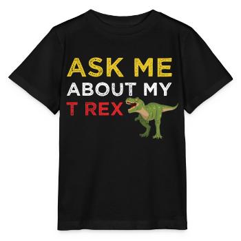 Dinosaurs 4 - Stanley/Stella Kinder T-Shirt MINI CREATOR  - Schwarz - Vorne - Mikhail (115cm)