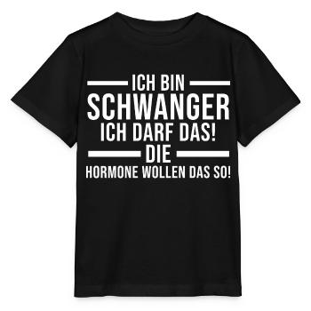 Mutter Schwangerschaft Schwanger Werdende Mama - Stanley/Stella Kinder T-Shirt MINI CREATOR  - Schwarz - Vorne - Mikhail (115cm)