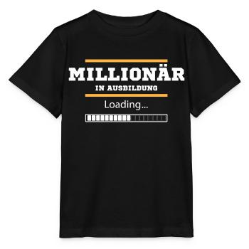 Millionär in Ausbildung - Stanley/Stella Kinder T-Shirt MINI CREATOR  - Schwarz - Vorne - Mikhail (115cm)