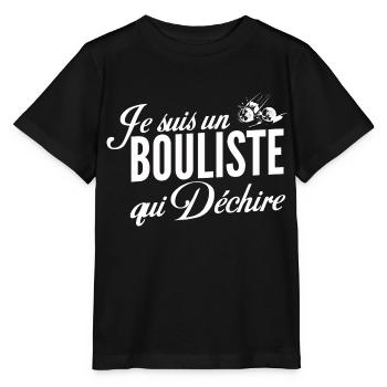 je suis un bouliste qui déchire - T-shirt bio MINI CREATOR Stanley/Stella Enfant - noir - Devant - Mikhail (115cm)