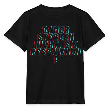Gamer sterben nicht sie respawnen - Stanley/Stella Kinder T-Shirt MINI CREATOR  - Schwarz - Vorne - Mikhail (115cm)