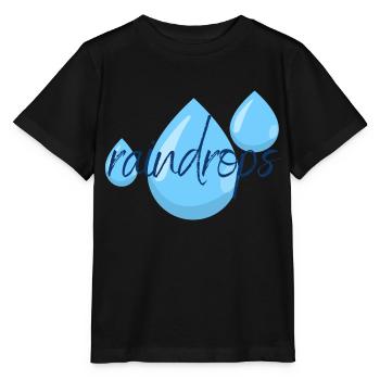 raindrops - Stanley/Stella Kinder T-Shirt MINI CREATOR  - Schwarz - Vorne - Mikhail (115cm)