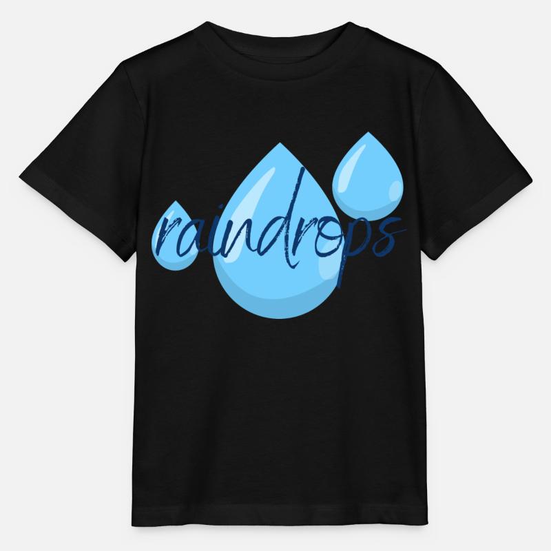 raindrops - Stanley/Stella Kinder T-Shirt MINI CREATOR  - Schwarz