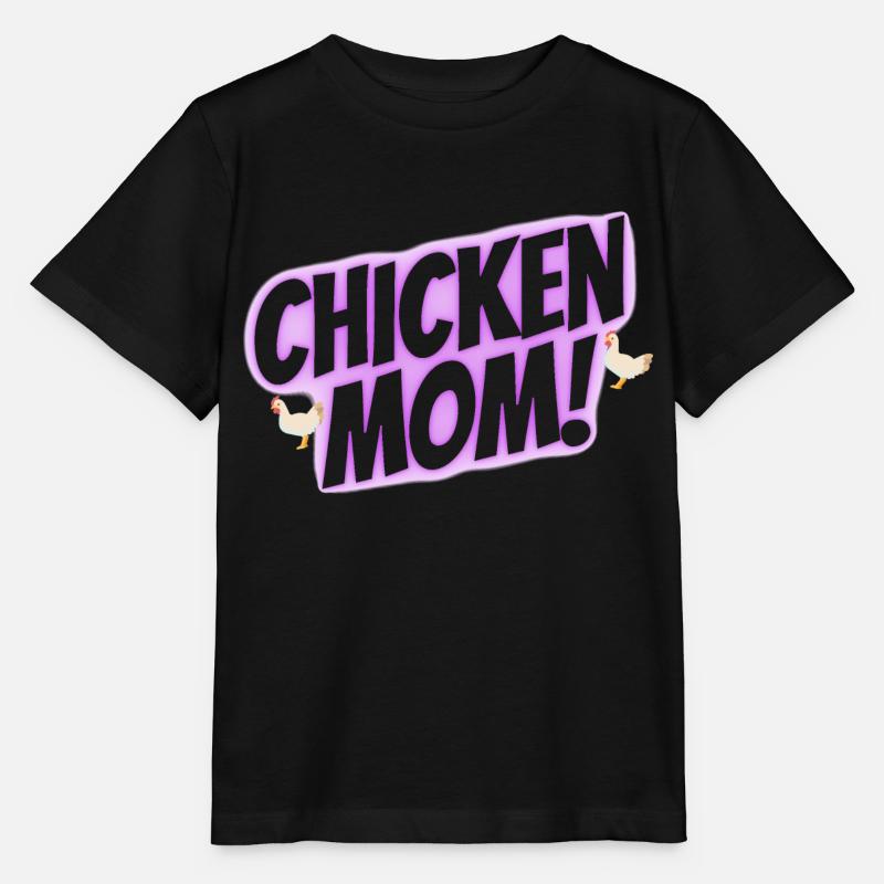 chicken mom - Stanley/Stella Kinder T-Shirt MINI CREATOR  - Schwarz