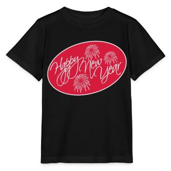 happy new year quote - Stanley/Stella MINI CREATOR Kids’ T-Shirt - black - Front - Mikhail (115cm)