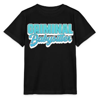 Criminal Babysitter - Correction Officer Prison - Stanley/Stella MINI CREATOR Kids’ T-Shirt - black - Front - Mikhail (115cm)