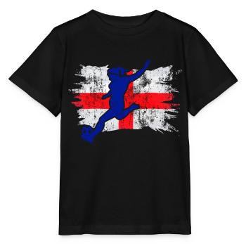 England Football Women's Champions Lionesses 2022 - Stanley/Stella Kinder T-Shirt MINI CREATOR  - Schwarz - Vorne - Mikhail (115cm)
