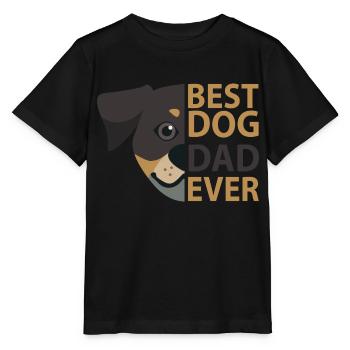 Dog Hund - Stanley/Stella Kinder T-Shirt MINI CREATOR  - Schwarz - Vorne - Mikhail (115cm)