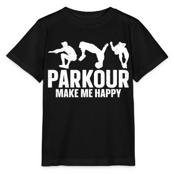 Parkour - Stanley/Stella Kinder T-Shirt MINI CREATOR  - Schwarz - Vorne - Mikhail (115cm)