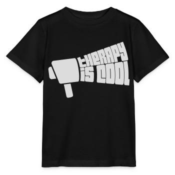 therapy is cool Quote - Stanley/Stella MINI CREATOR Kids’ T-Shirt - black - Front - Mikhail (115cm)