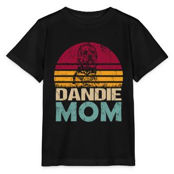 Dandie Dinmont Terrier Mama Maman Maîtresse Vintage - T-shirt bio MINI CREATOR Stanley/Stella Enfant - noir - Devant - Mikhail (115cm)