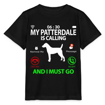 Patterdale Terrier dit drôle d’humour drôle - T-shirt bio MINI CREATOR Stanley/Stella Enfant - noir - Devant - Mikhail (115cm)