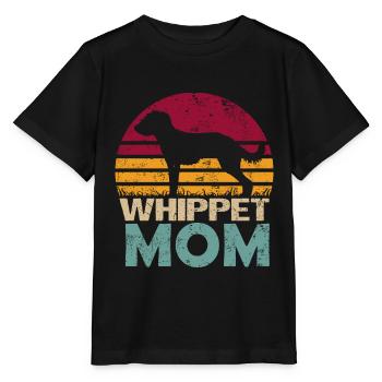 Bedlington Whippet Dog Mom Mom Owner For Her - Stanley/Stella MINI CREATOR Kids’ T-Shirt - black - Front - Mikhail (115cm)