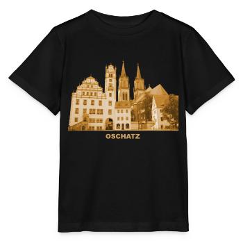 Église de la mairie d’Oschatz Saint-Egidien Saxe - T-shirt bio MINI CREATOR Stanley/Stella Enfant - noir - Devant - Mikhail (115cm)