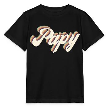 papy vintage - T-shirt bio MINI CREATOR Stanley/Stella Enfant - noir - Devant - Mikhail (115cm)