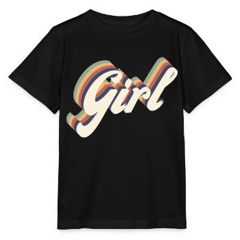 girl vintage - T-shirt bio MINI CREATOR Stanley/Stella Enfant - noir - Devant - Mikhail (115cm)