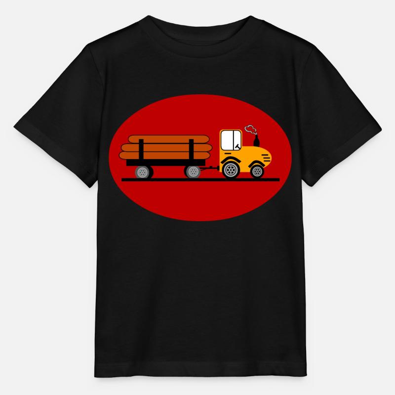 Tractor - Stanley/Stella MINI CREATOR Kids’ T-Shirt - black