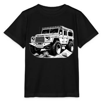 Offraod SUV motif - Stanley/Stella MINI CREATOR Kids’ T-Shirt - black - Front - Mikhail (115cm)