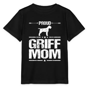 Wirehaired Pointing Griffon Mom Mama Frauchen - Stanley/Stella Kinder T-Shirt MINI CREATOR  - Schwarz - Vorne - Mikhail (115cm)