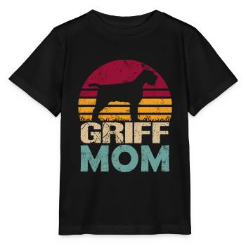 Wirehaired Pointing Mom Mama Frauchen Hundemama - Stanley/Stella Kinder T-Shirt MINI CREATOR  - Schwarz - Vorne - Mikhail (115cm)