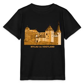 Mylau Castle Castle Vogtland Saxony Reichenbach - Stanley/Stella MINI CREATOR Kids’ T-Shirt - black - Front - Mikhail (115cm)