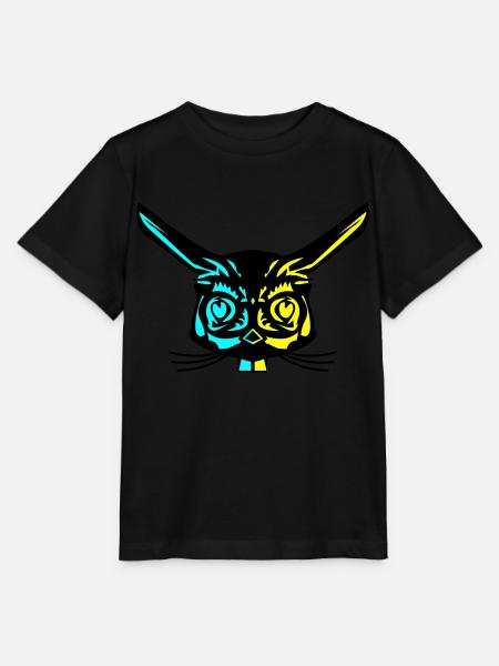 Rabbit - Stanley/Stella Kinder T-Shirt MINI CREATOR - Schwarz