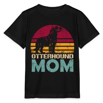 Otterhound Otter Dog Mom Mistress Vintage - Stanley/Stella MINI CREATOR Kids’ T-Shirt - black - Front - Mikhail (115cm)