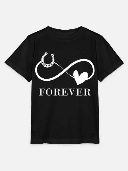 Ich liebe mein Pferd Reitsport Pferdeliebe - Stanley/Stella Kinder T-Shirt MINI CREATOR  - Schwarz
