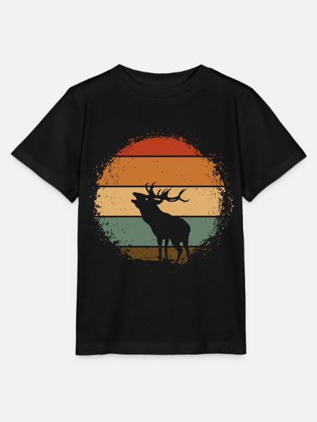 Hirsch - Stanley/Stella Kinder T-Shirt MINI CREATOR  - Schwarz