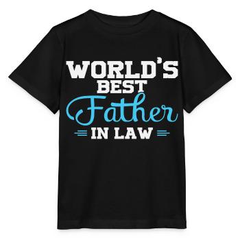 Le meilleur beau-père du monde - T-shirt bio MINI CREATOR Stanley/Stella Enfant - noir - Devant - Mikhail (115cm)